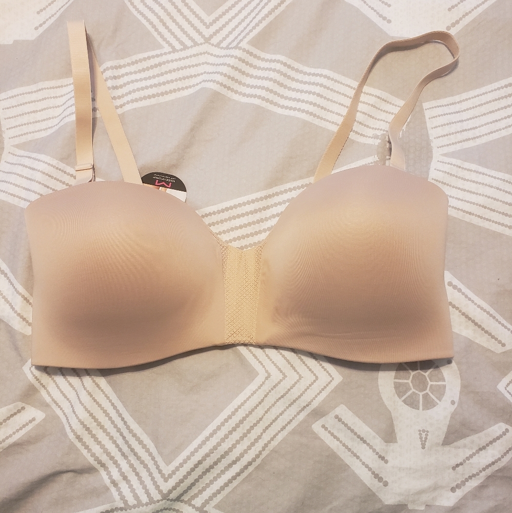 Wireless strapless bra